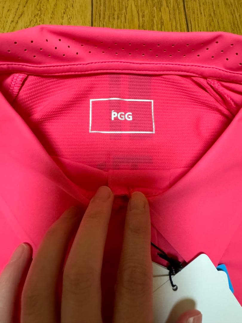パーリーゲイツ　PGG レディース 半袖ポロシャツ　size0 速乾　ピンク