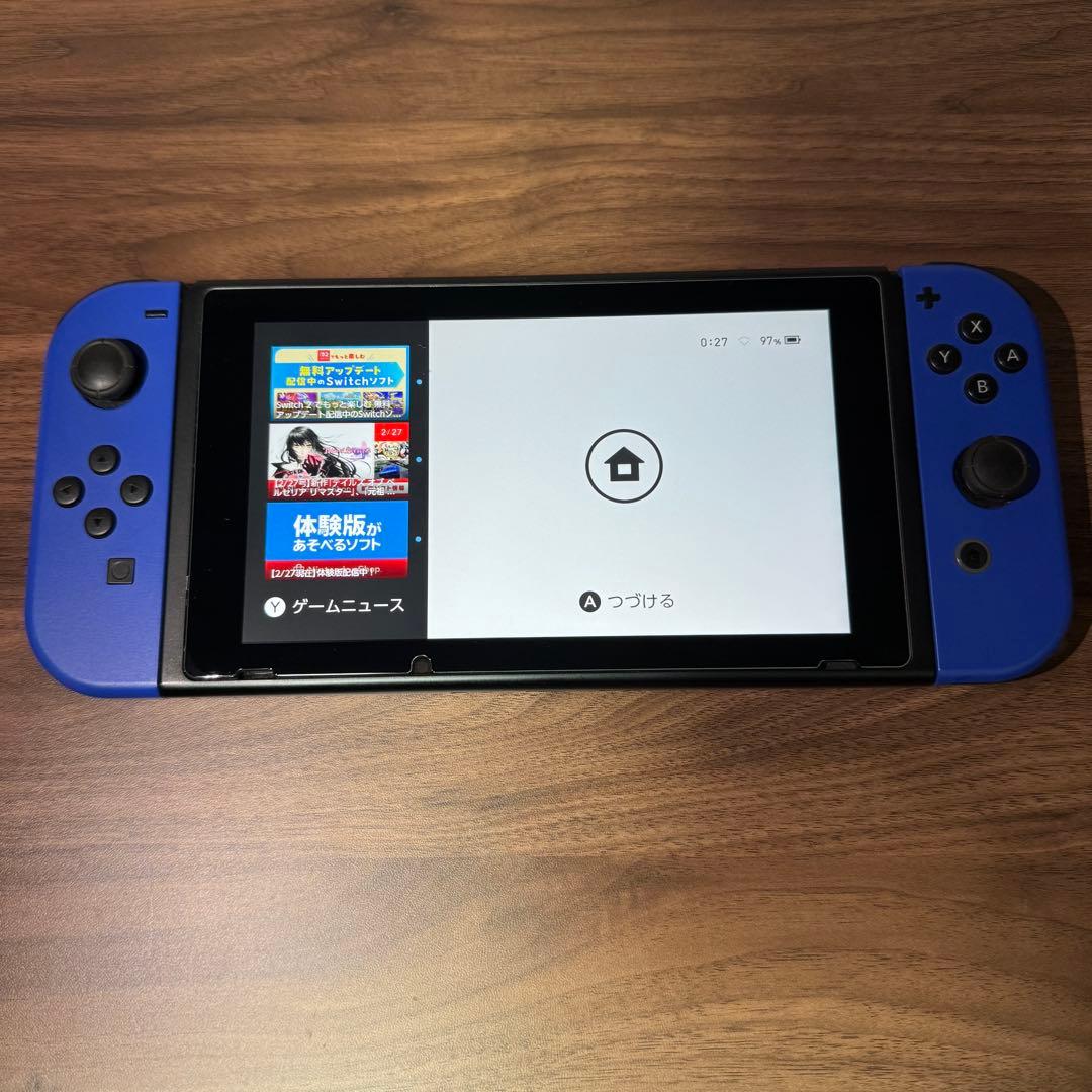 【付属品完備】Nintendo Switch (Joy-Conブルー×ブルー)