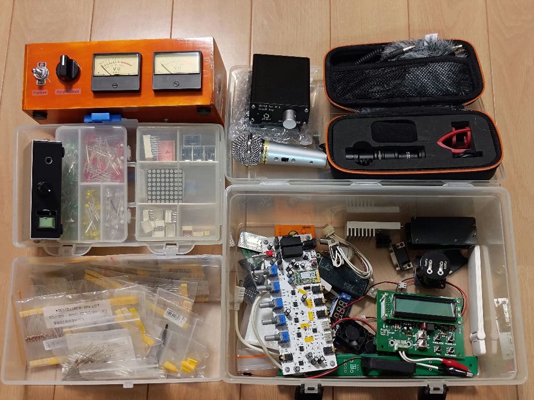 オーディオ系 電子部品セット オペアンプ、オシロ、DDS、アンプ、LCメーター等
