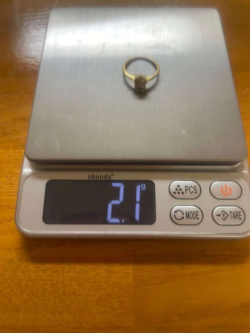 お値下げK18ダイヤモンドリングジュエリーマキ