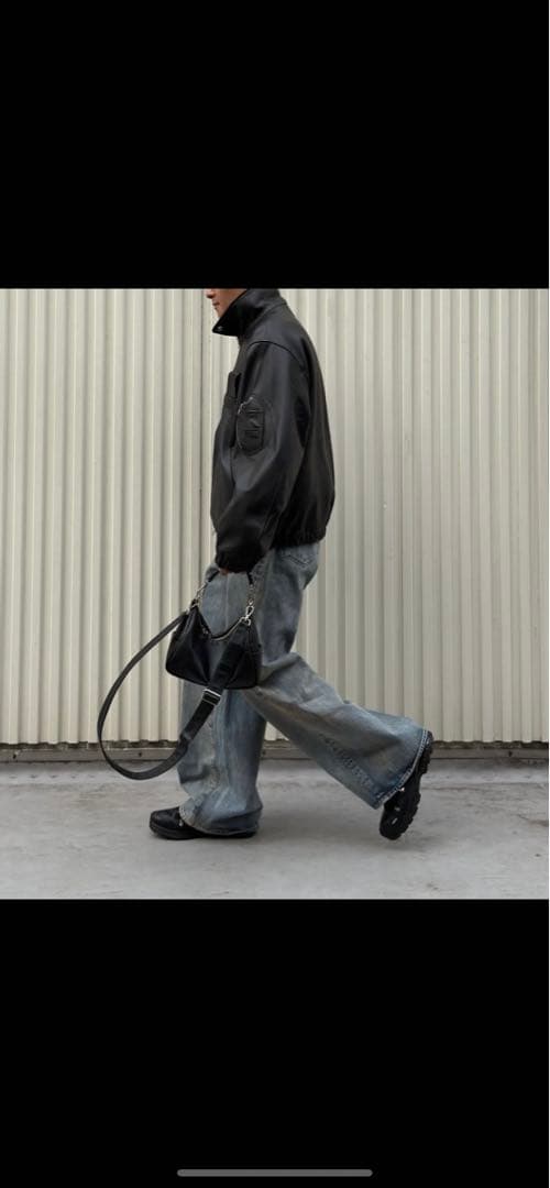 ジャケット・アウター 25AW ssstein SHEEP LEATHER FLIGHT JACKET