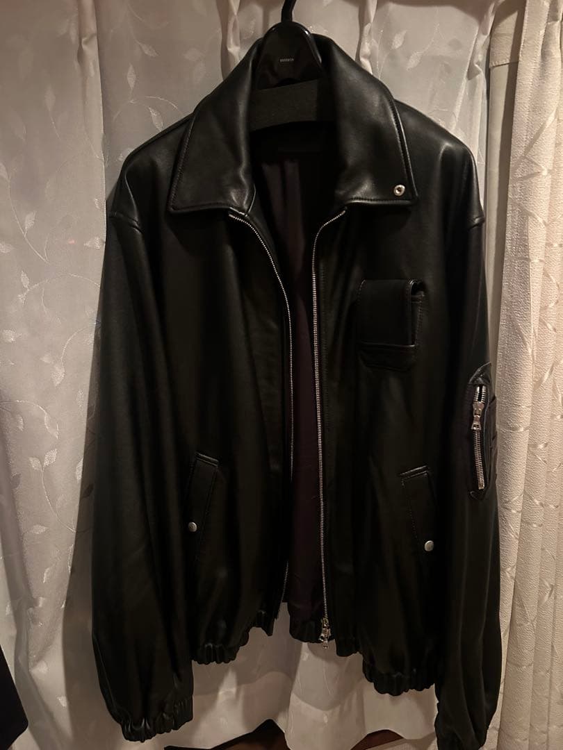 ジャケット・アウター 25AW ssstein SHEEP LEATHER FLIGHT JACKET