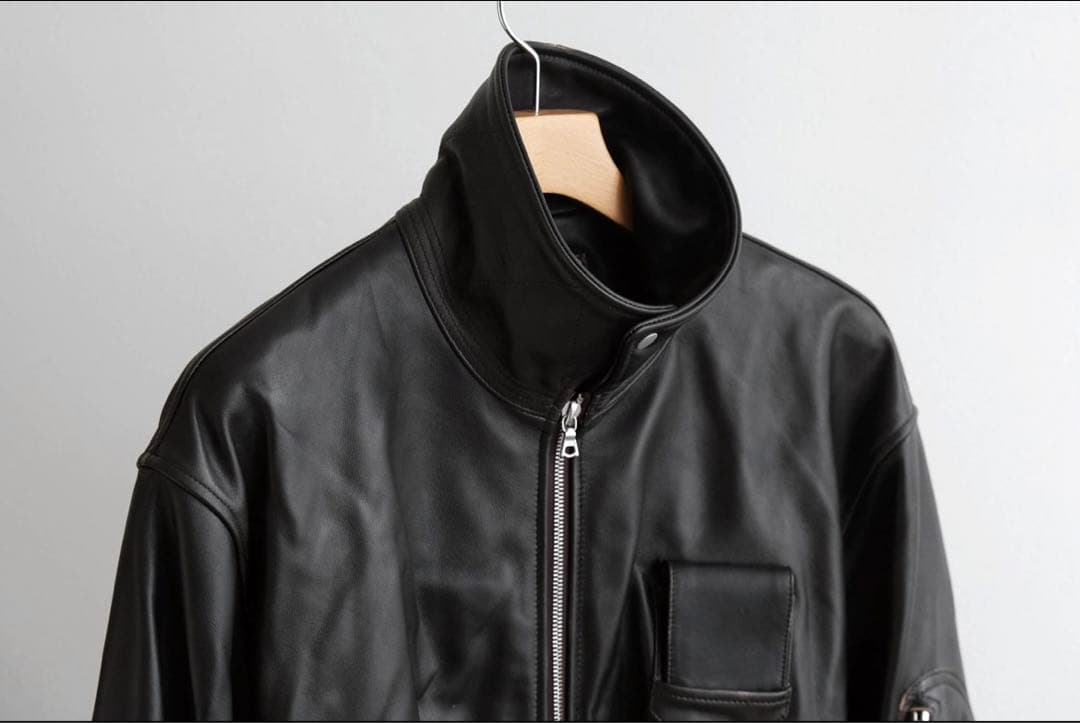 ジャケット・アウター 25AW ssstein SHEEP LEATHER FLIGHT JACKET