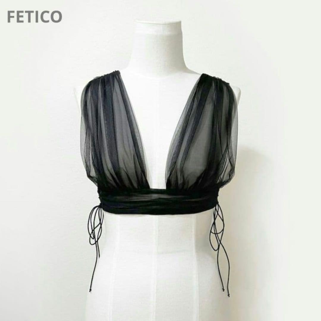 FETICO シースルービスチェ ブラック