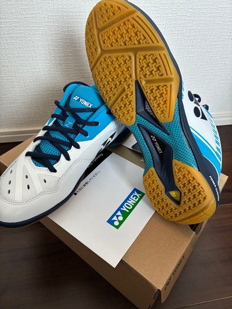 YONEX バドミントンシューズ ，SHB65Z3 ホワイト×ブルー 26cm