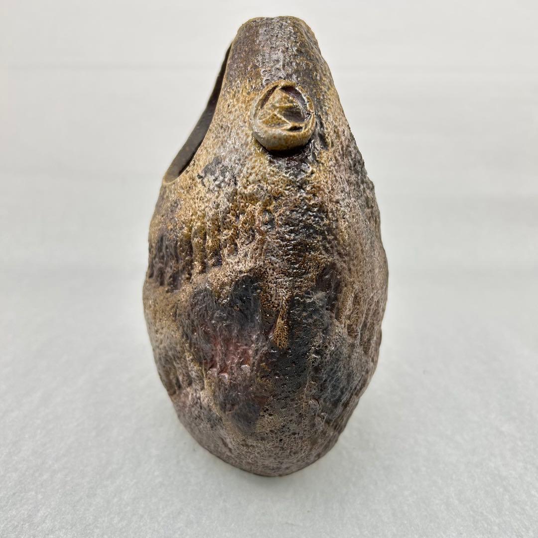 A056備前焼　窯元　小西陶古　花器　花入