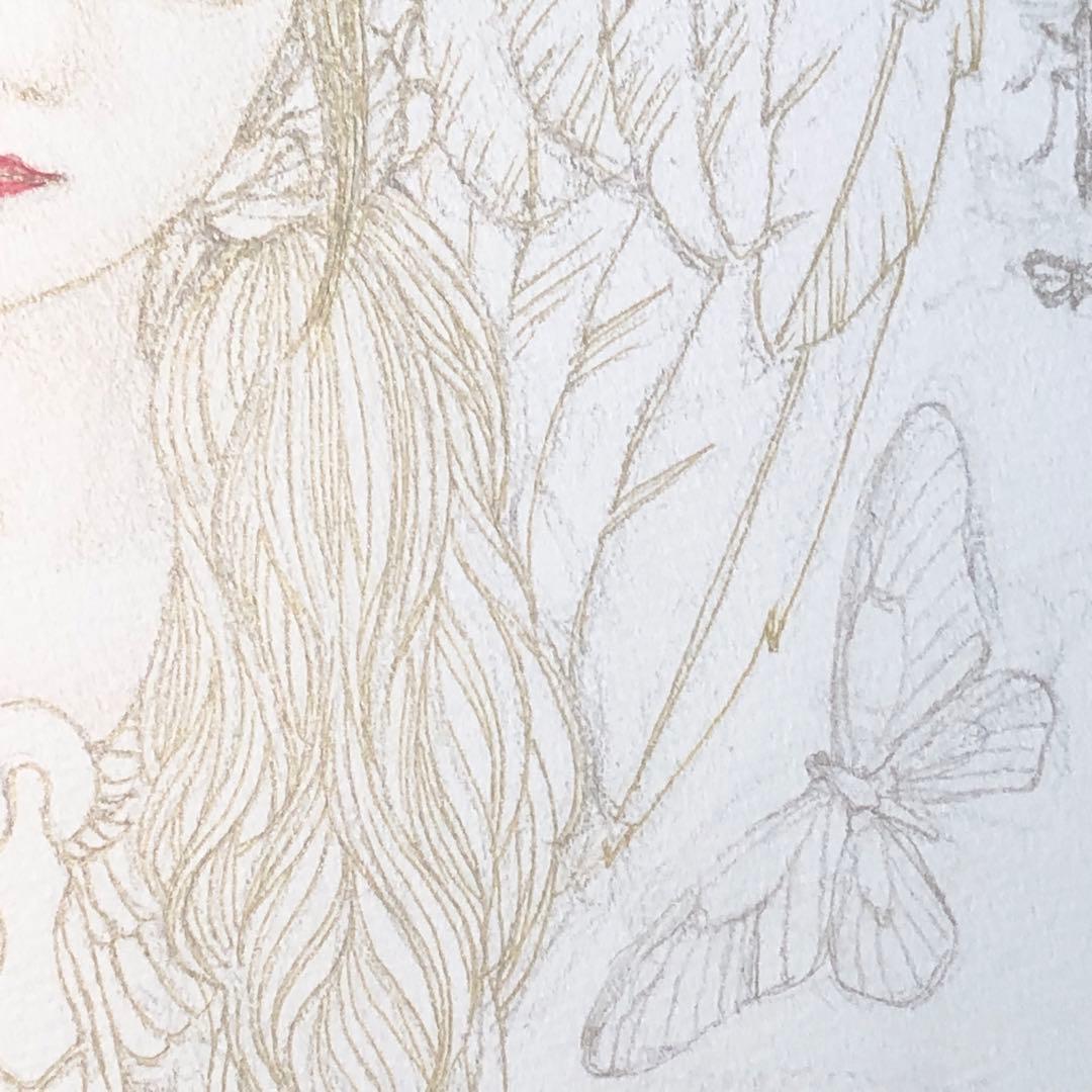 マリアの心臓 下図 Maria's Heart Esqis【肉筆絵画】