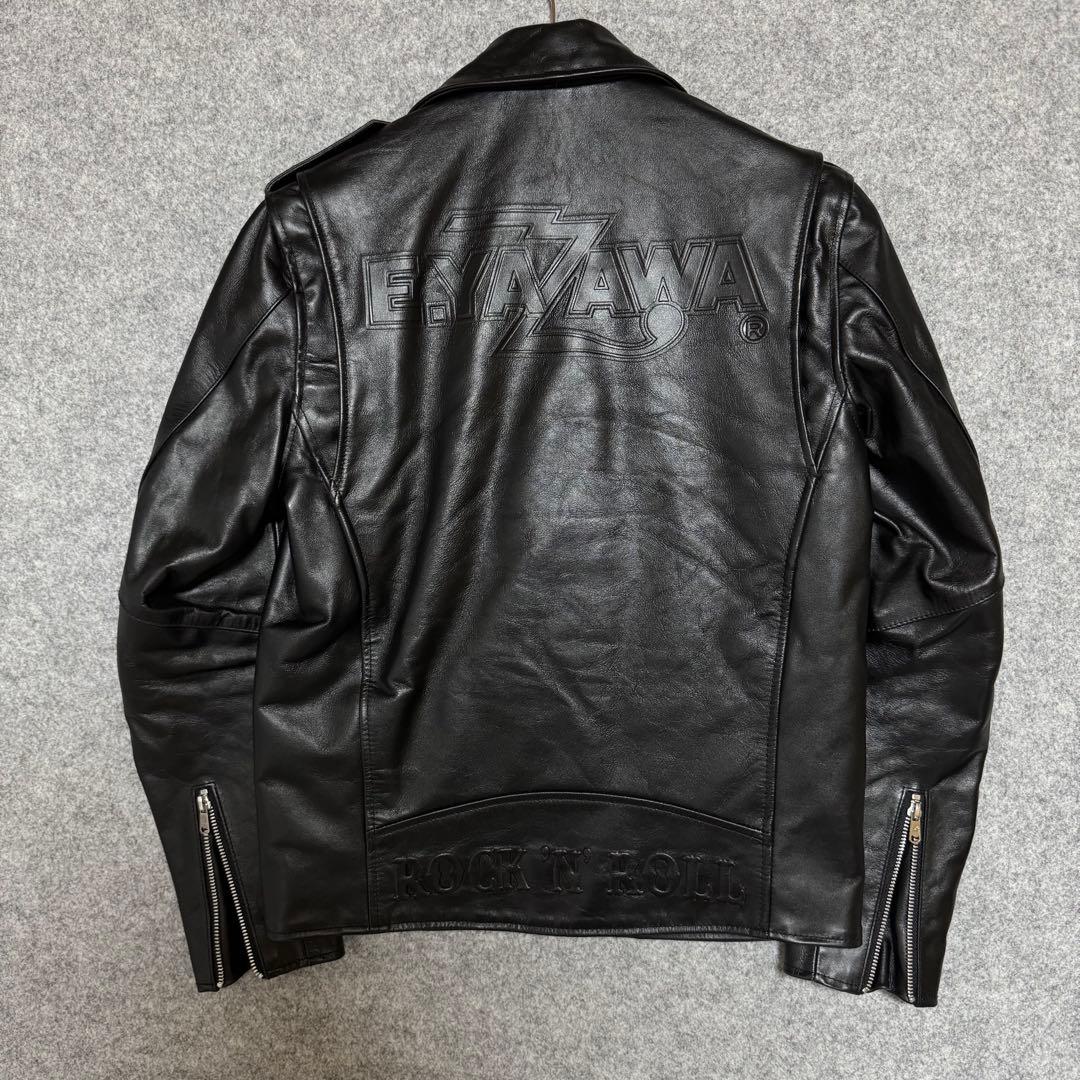 ✨矢沢永吉 E.YAZAWA 完全受注生産 ダブルライダース 本革ジャケット