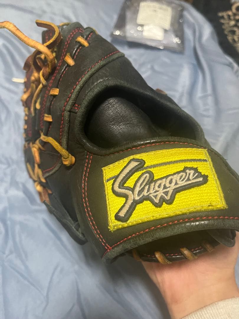 け*ん様 Slugger 黒 野球グローブ ファーストミット