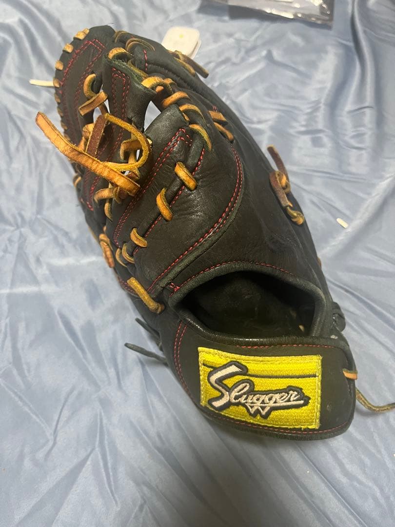 け*ん様 Slugger 黒 野球グローブ ファーストミット