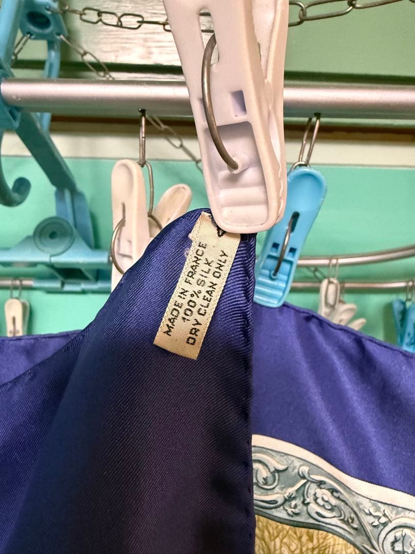 Hermès シルクスカーフ 冬の狩猟シーン