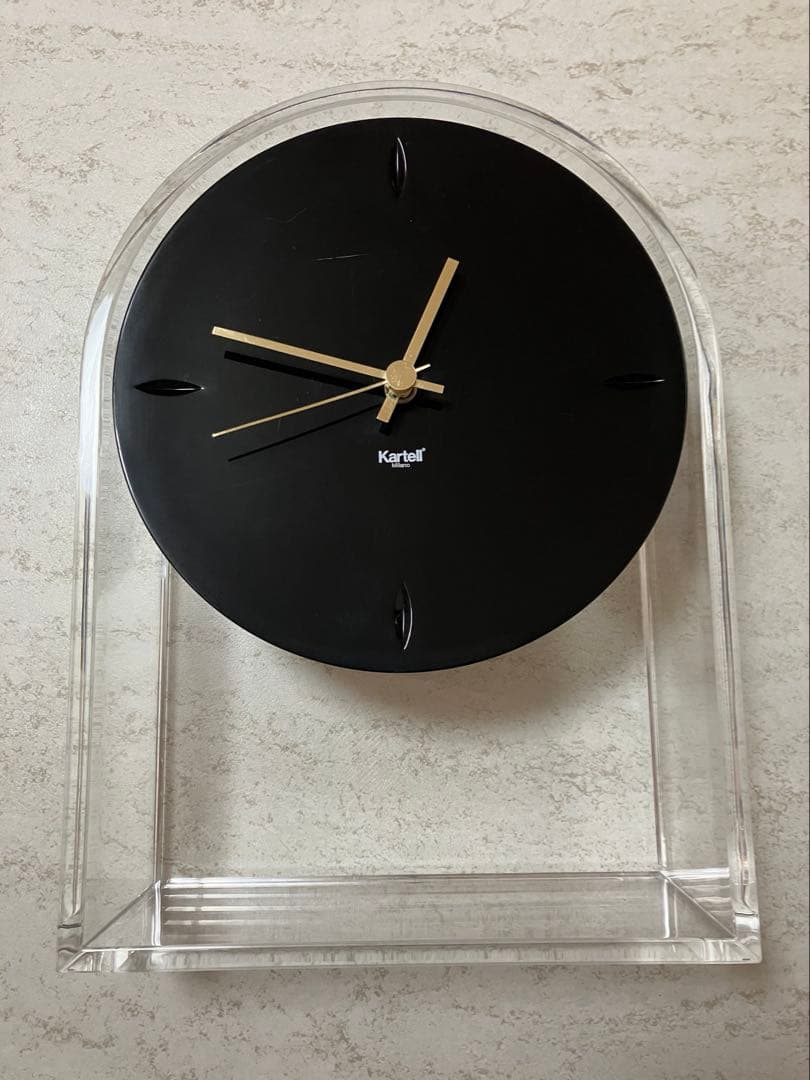 【感謝♡さん専用】Kartell エールデュタン　置き時計　クリア×ブラック
