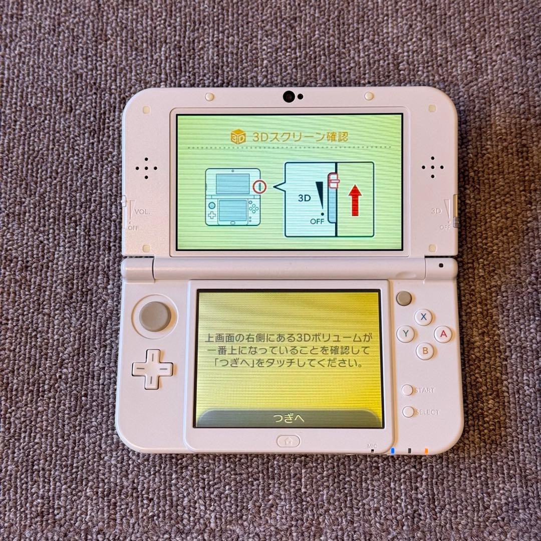 Newニンテンドー3DS LL パールホワイト 上画面IPS搭載 箱付き