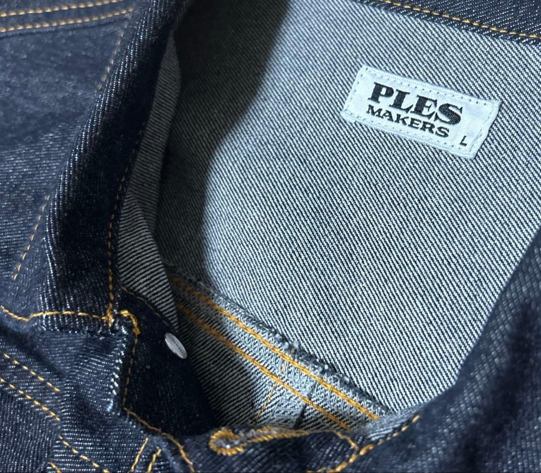 PLES MAKERS 濃紺 ファーストタイプ Gジャン・デニムジャケット［L］