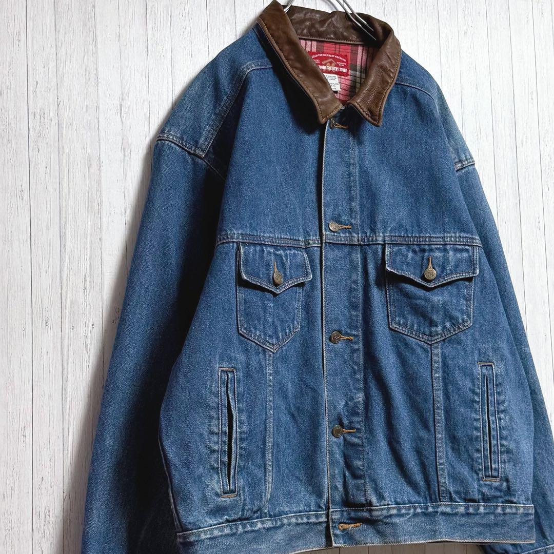 マルボロカントリーストア　デニムジャケット　Gジャン　ビッグシルエット　XL
