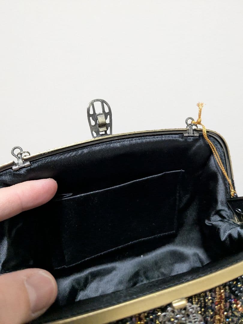 (37)LoRo ビーズバッグ　昭和レトロ　Vintage