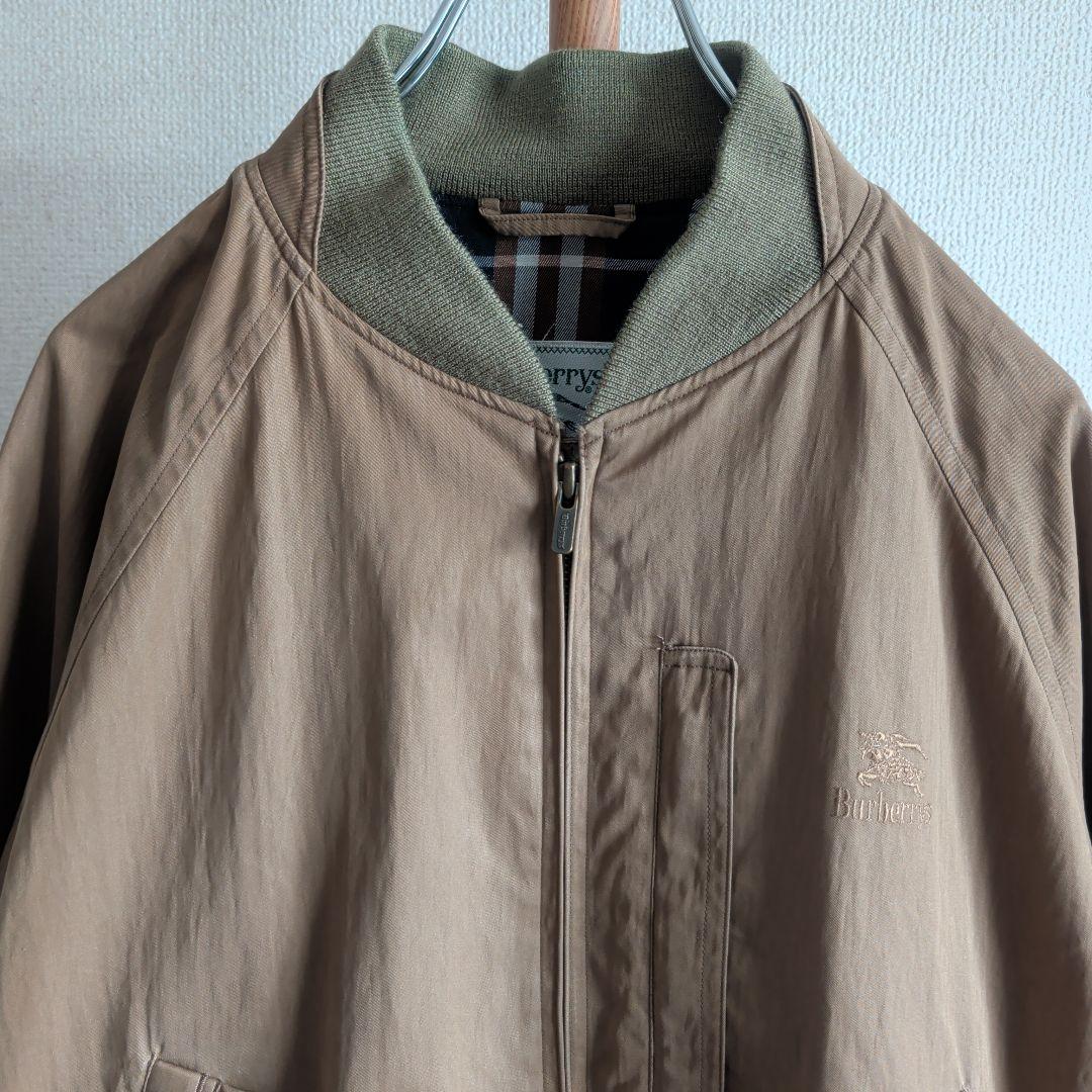 90s Burberry MA-1 ハリトンジャケット シャドウホース 緑タグ