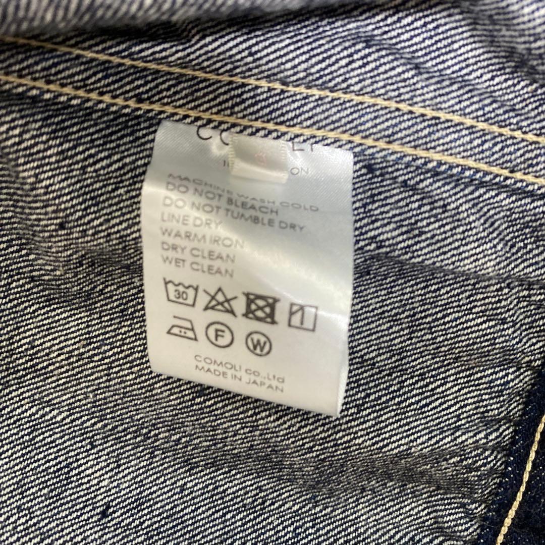 専用　　23aw COMOLI デニムジャケット サイズ3 ネイビー コモリ