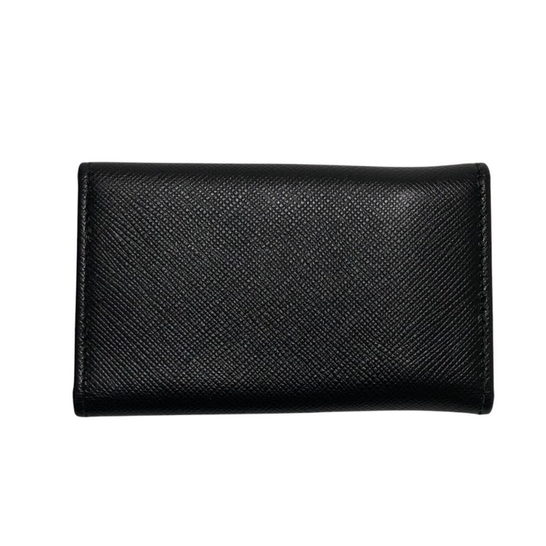 【極美品】PRADA プラダ キーケース サフィアーノ レザー 6連 ブラック
