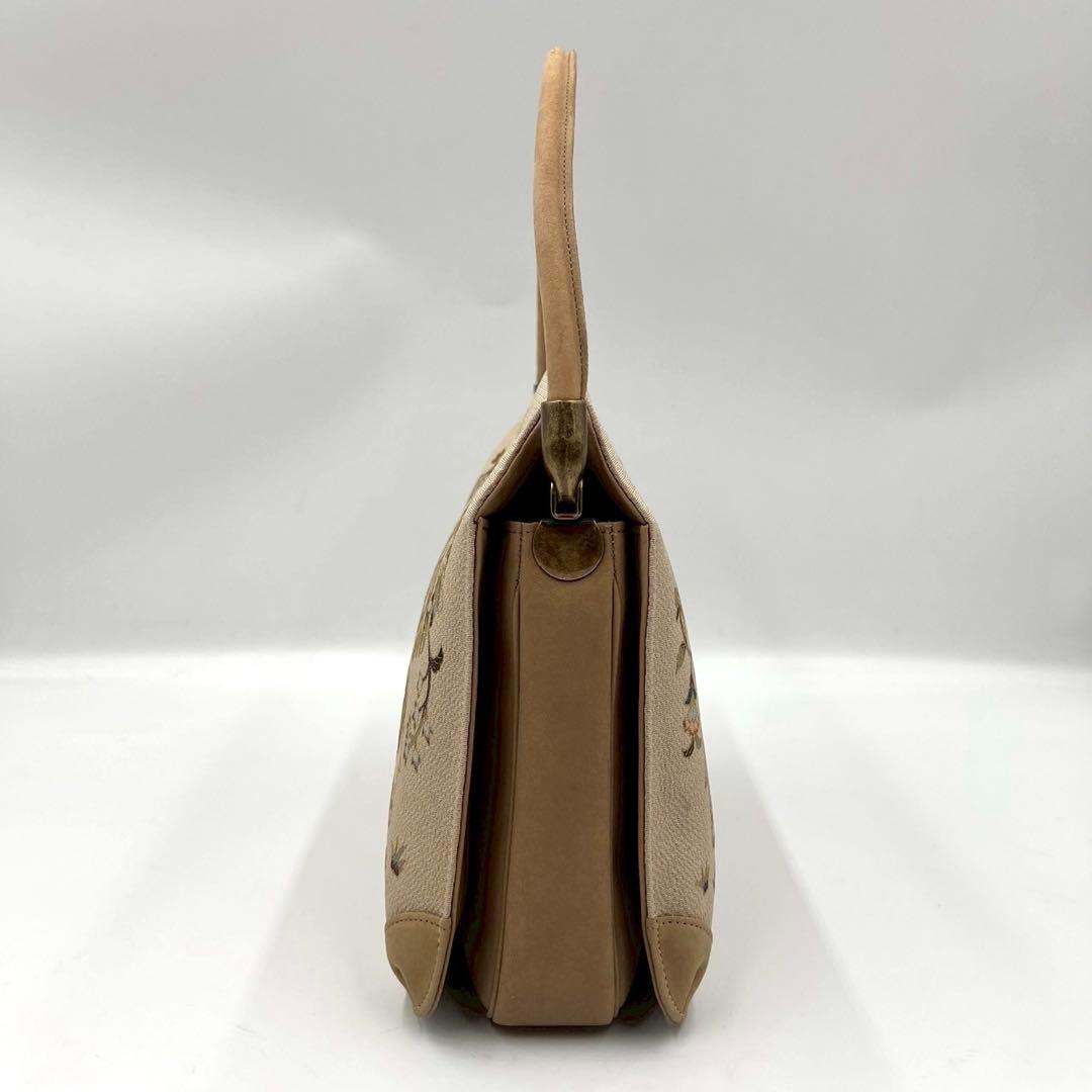 美品　OKAJIMA オカジマ　岡重　和装バッグ　皇室御用達　絹100%
