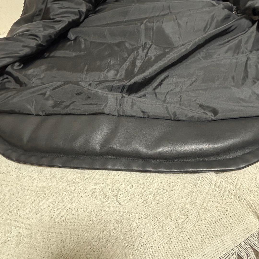SUREVE フェイクレザーダウンベスト XL 美品 黒