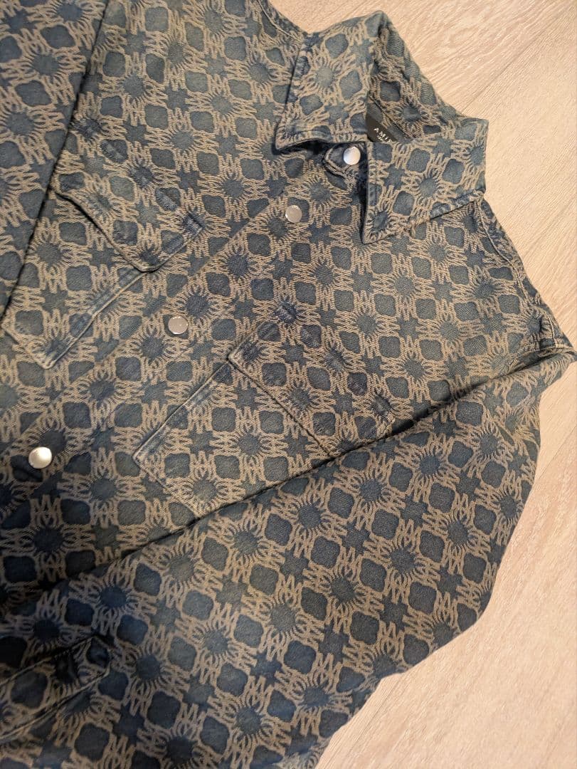 AMIRI MA ロゴ総柄ジャケット　M