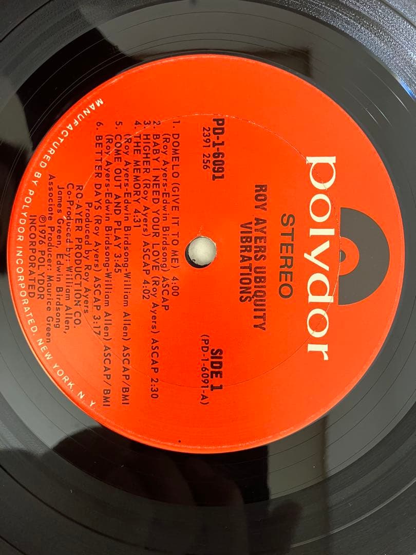洋楽 Roy Ayers Ubiquity Vibrations LP