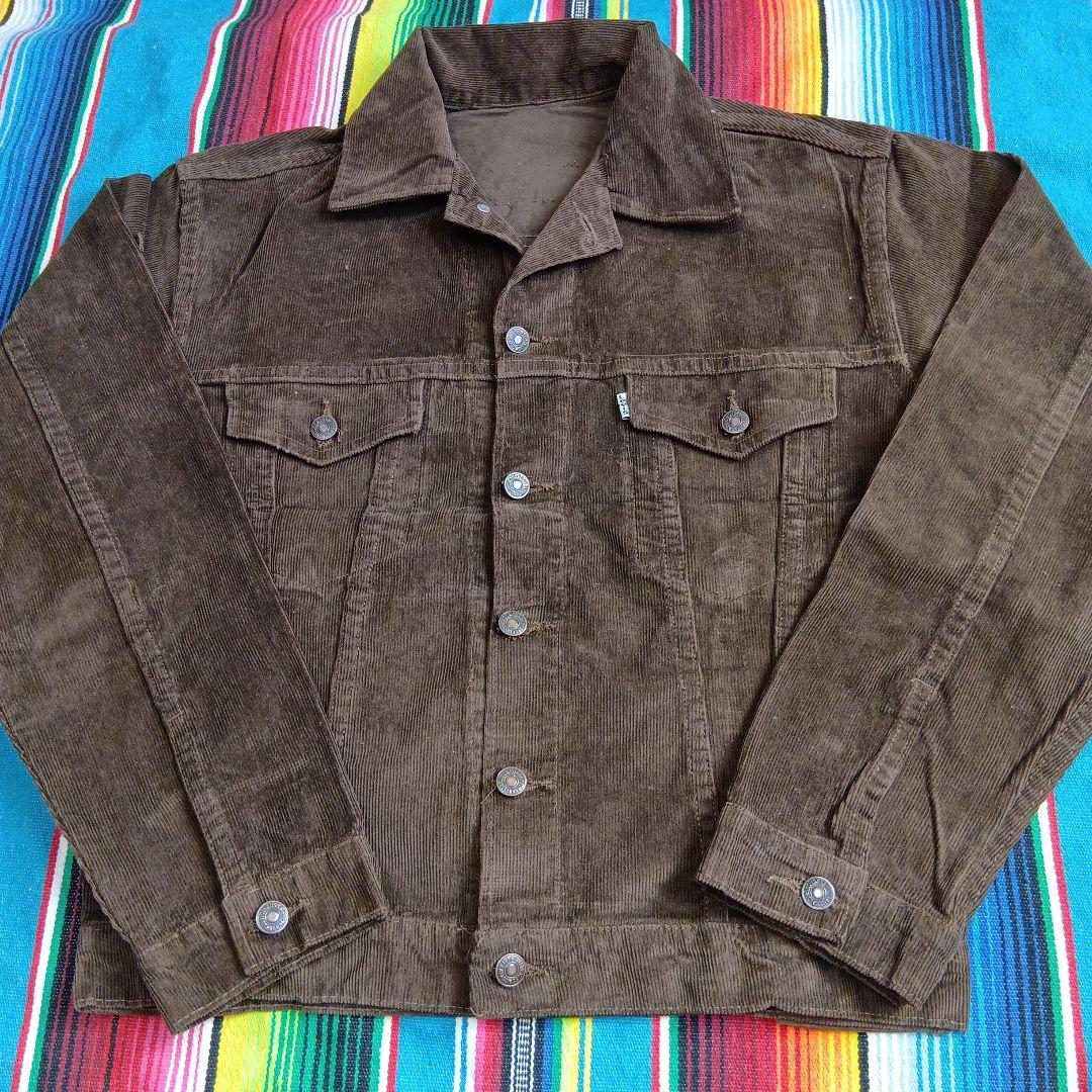 ★形が抜群に良い！USA製★茶★リーバイス★Levis★コーデュロイジャケット
