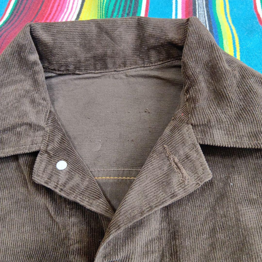★形が抜群に良い！USA製★茶★リーバイス★Levis★コーデュロイジャケット