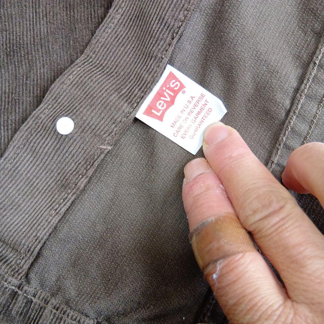 ★形が抜群に良い！USA製★茶★リーバイス★Levis★コーデュロイジャケット