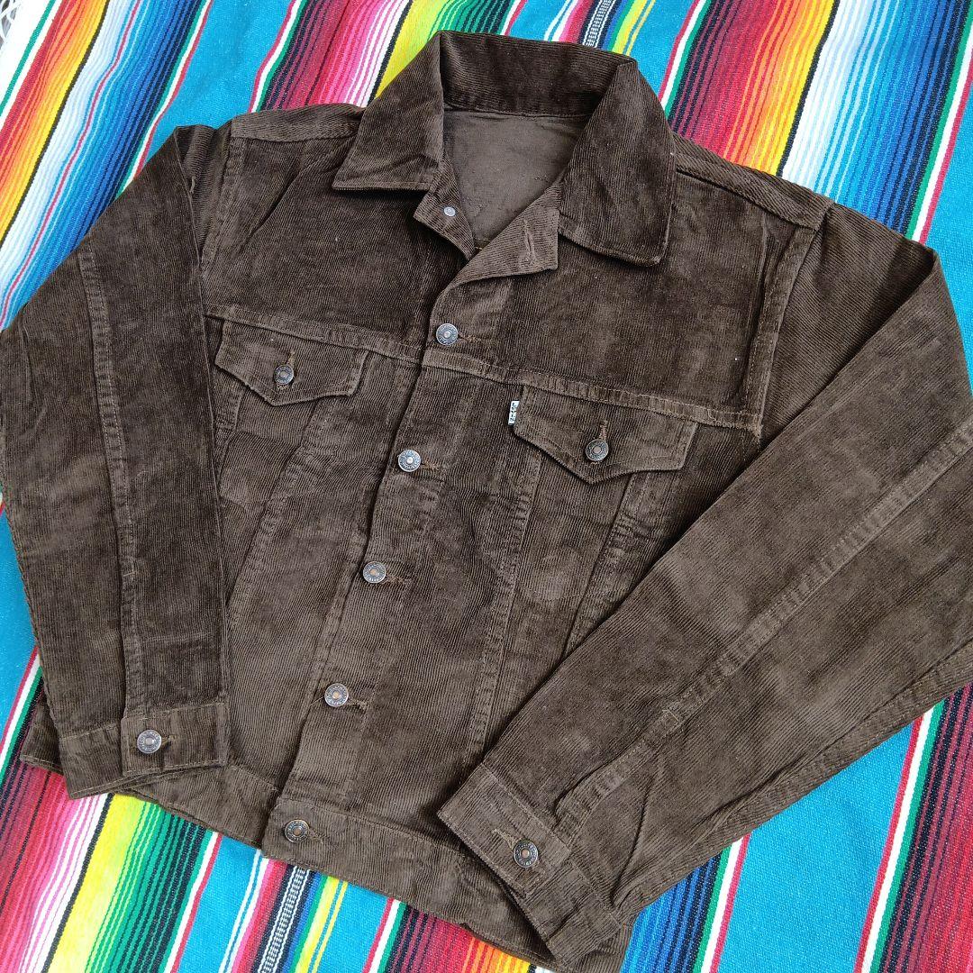 ★形が抜群に良い！USA製★茶★リーバイス★Levis★コーデュロイジャケット