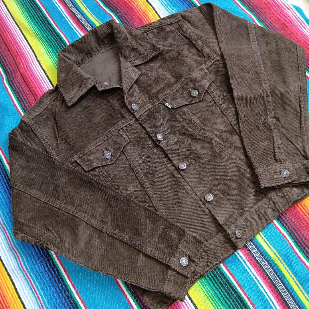 ★形が抜群に良い！USA製★茶★リーバイス★Levis★コーデュロイジャケット
