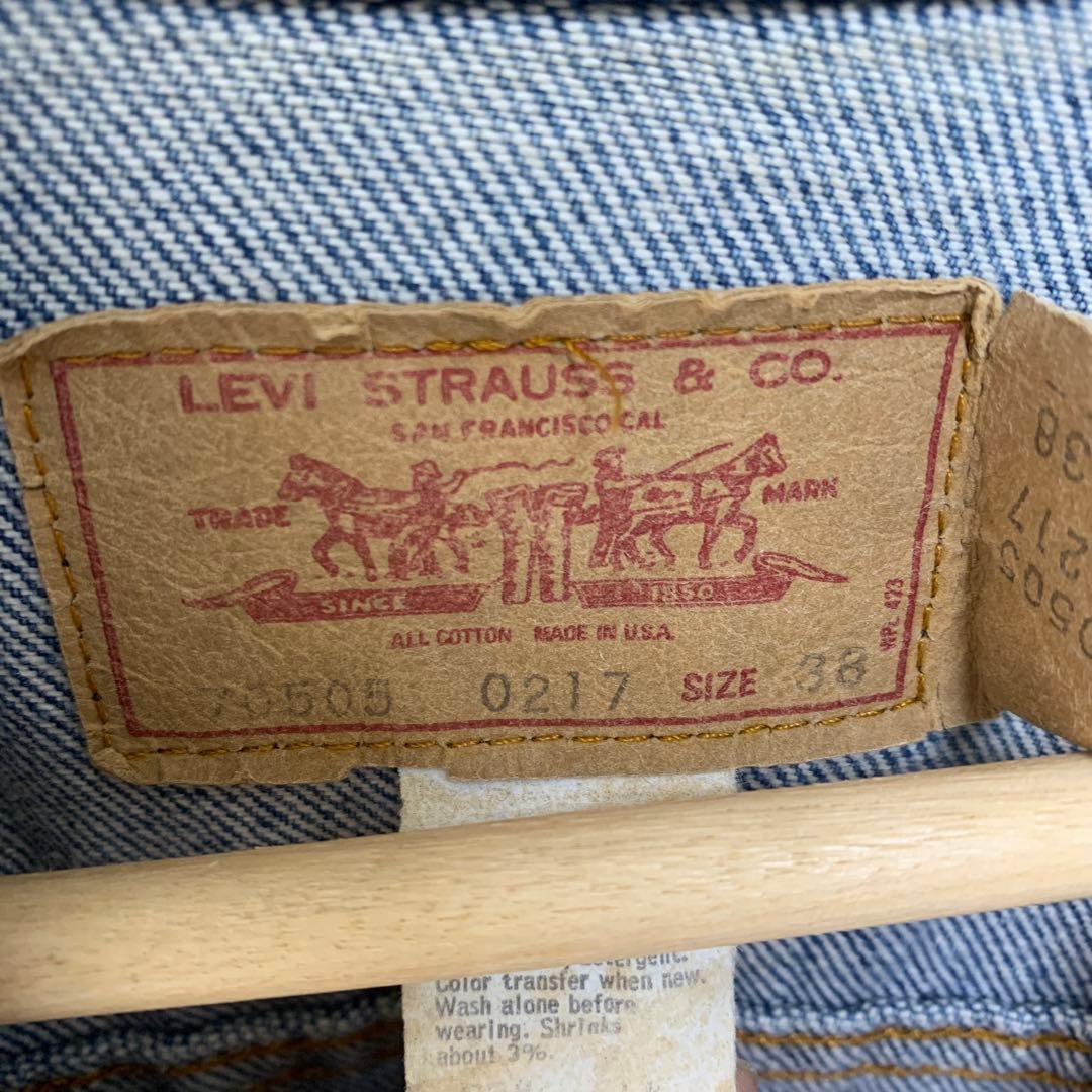 1980年代Levi's 70505 0217 サイズ38USA製