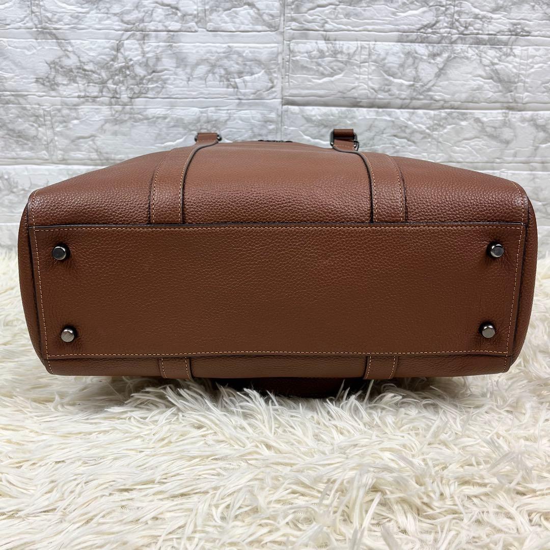 【極美品】コーチ ビジネスバッグ ハドソン ダブルハンドル レザー