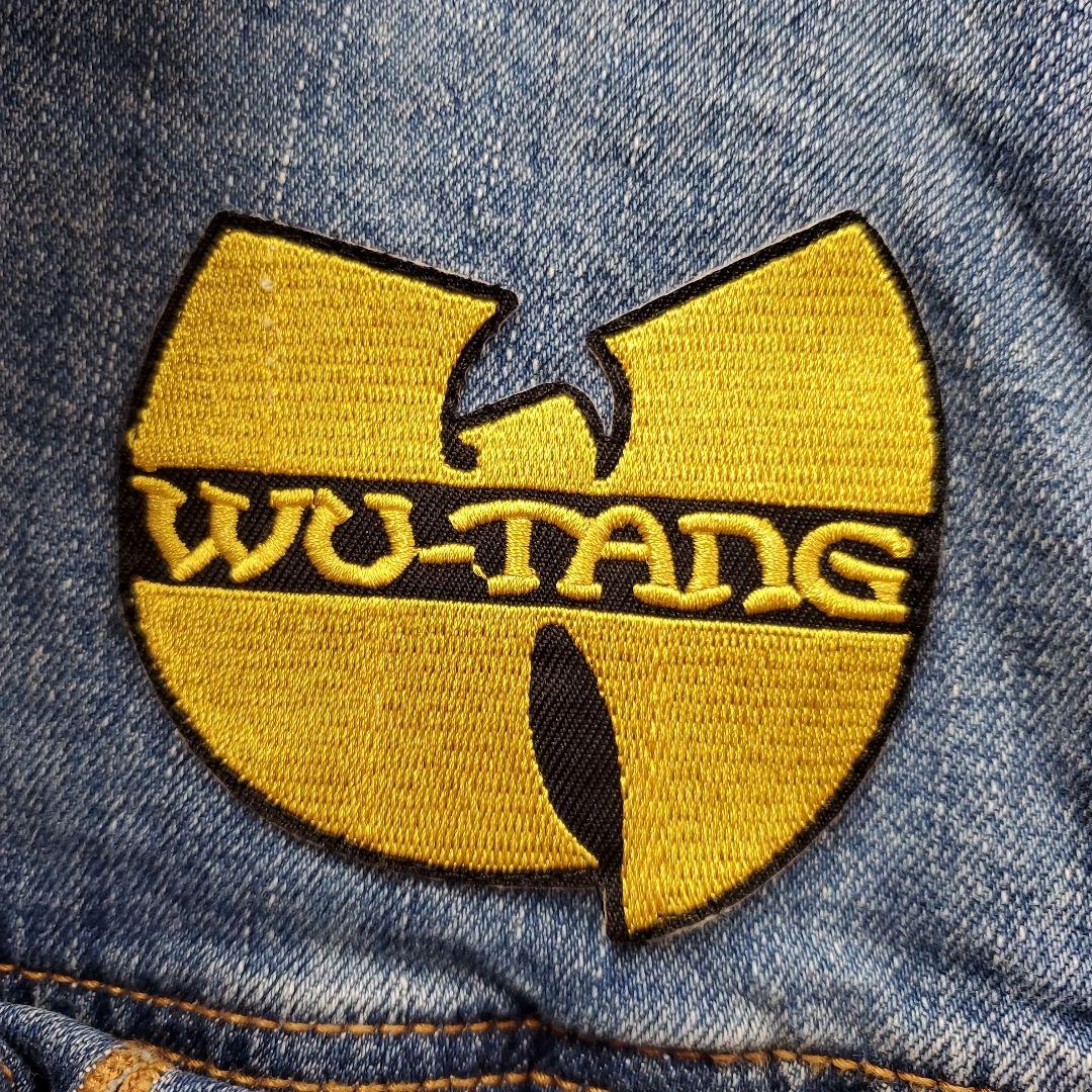 HA100☆ウータンクラン☆ジージャン☆デニムジャケット☆刺繍ロゴワッペン☆XL