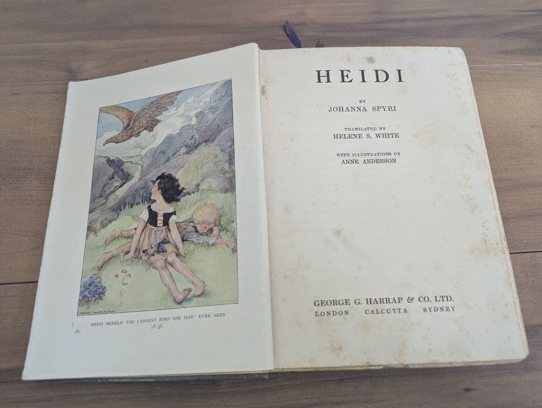 HEIDI Johanna Spyri ハイジ原作 洋書 古書 ヴィンテージ