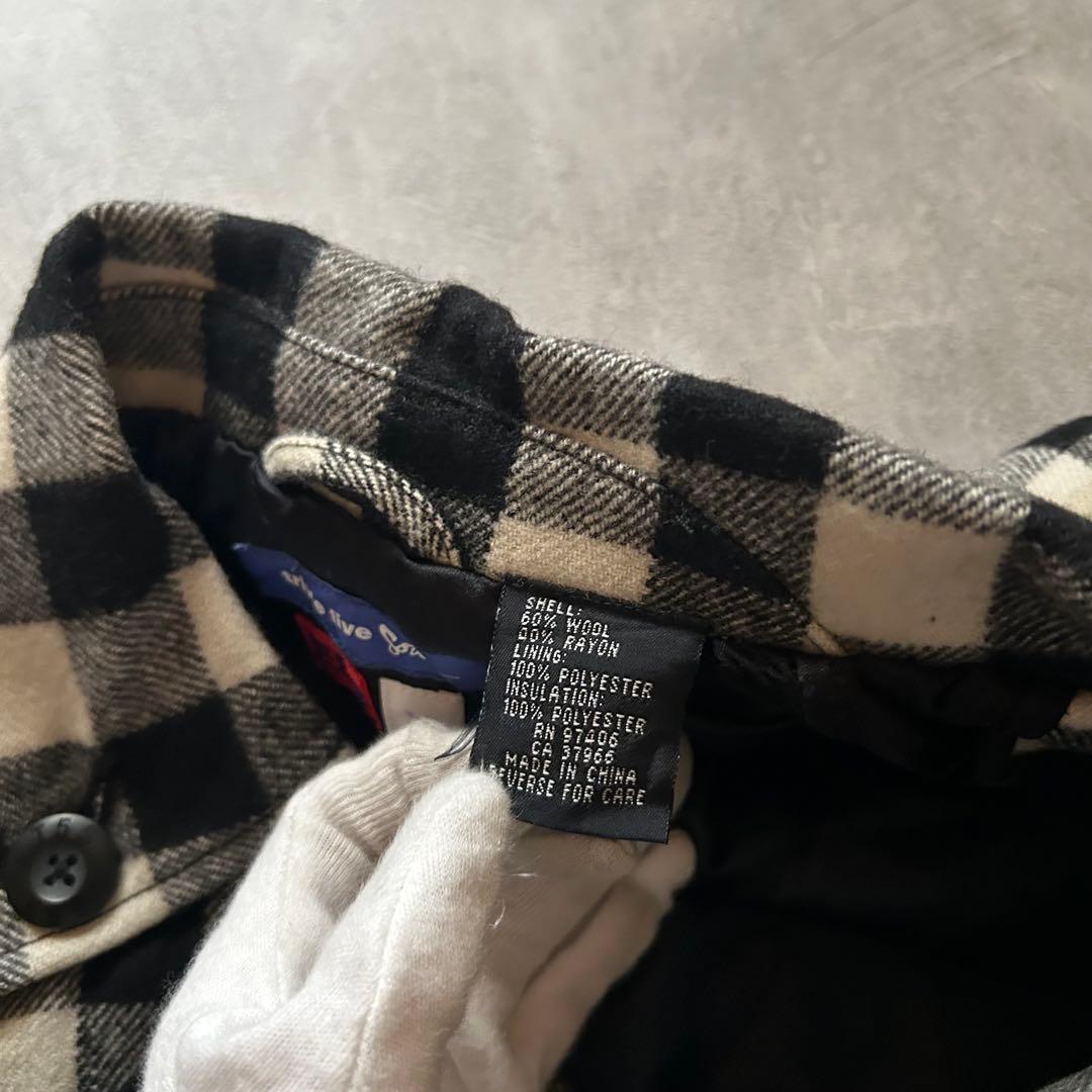 ジャケット・アウター grunge check Napoleon jacket black white