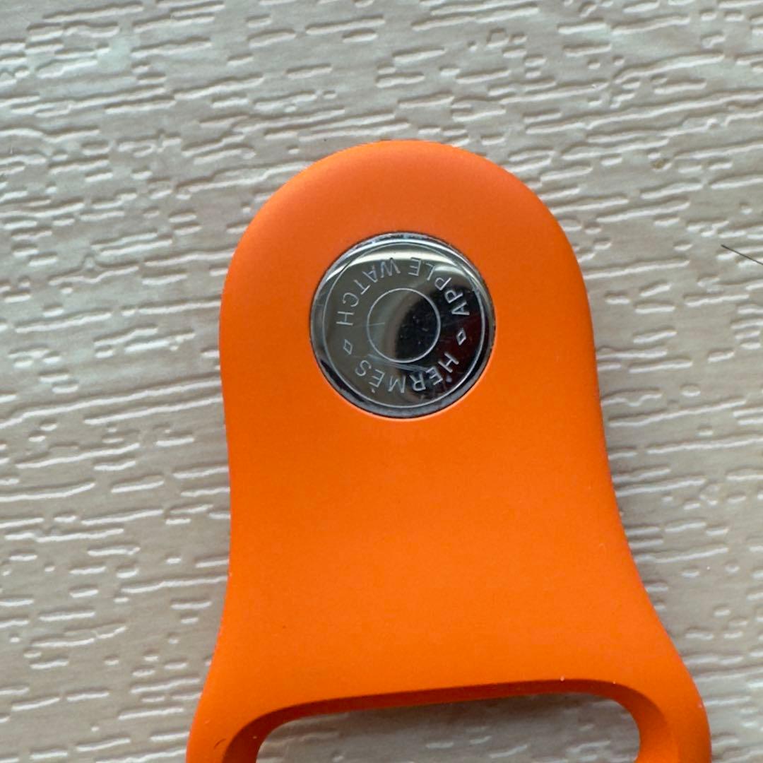 2702 Apple Watch エルメス　オレンジ　スポーツバンド　ラバー