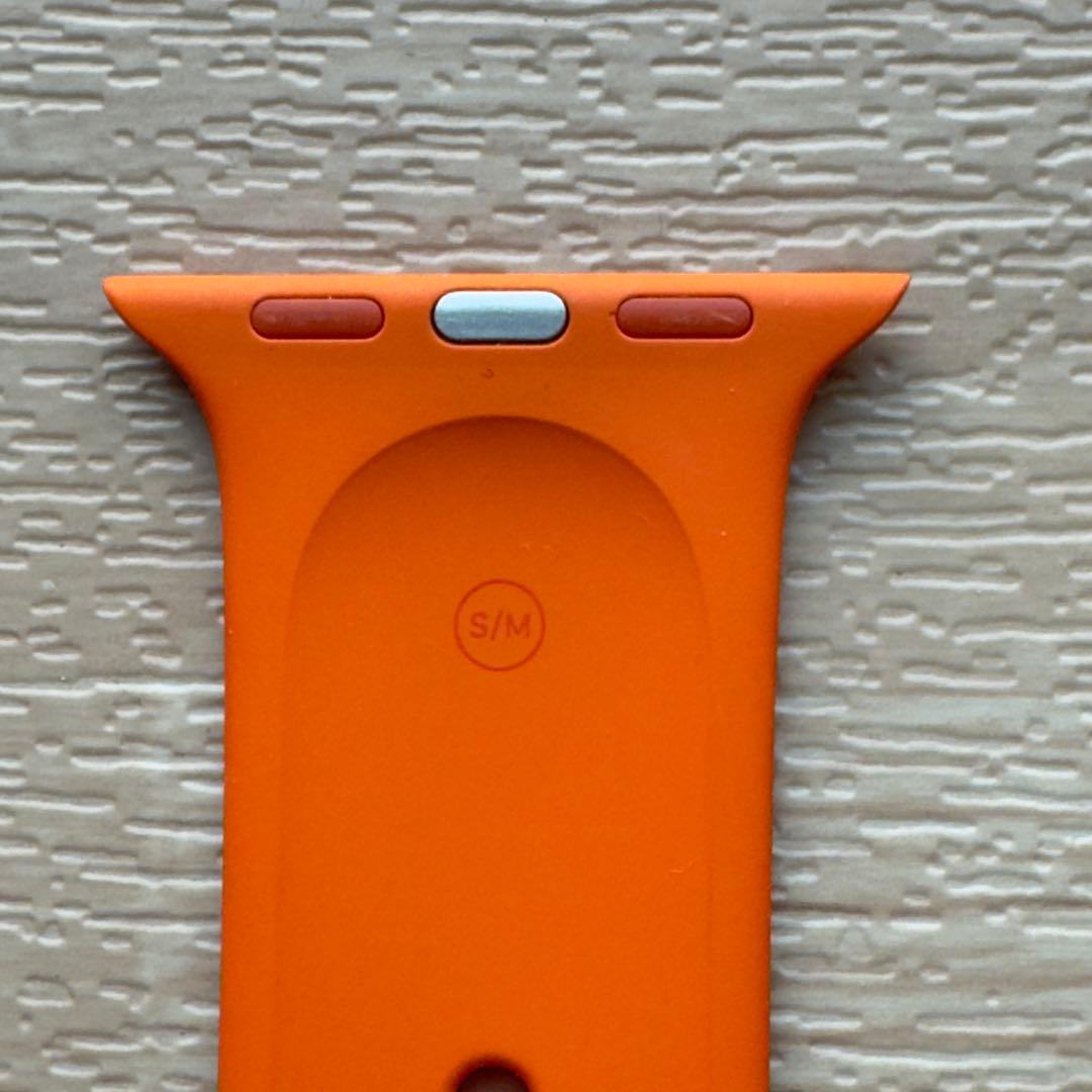 2702 Apple Watch エルメス　オレンジ　スポーツバンド　ラバー