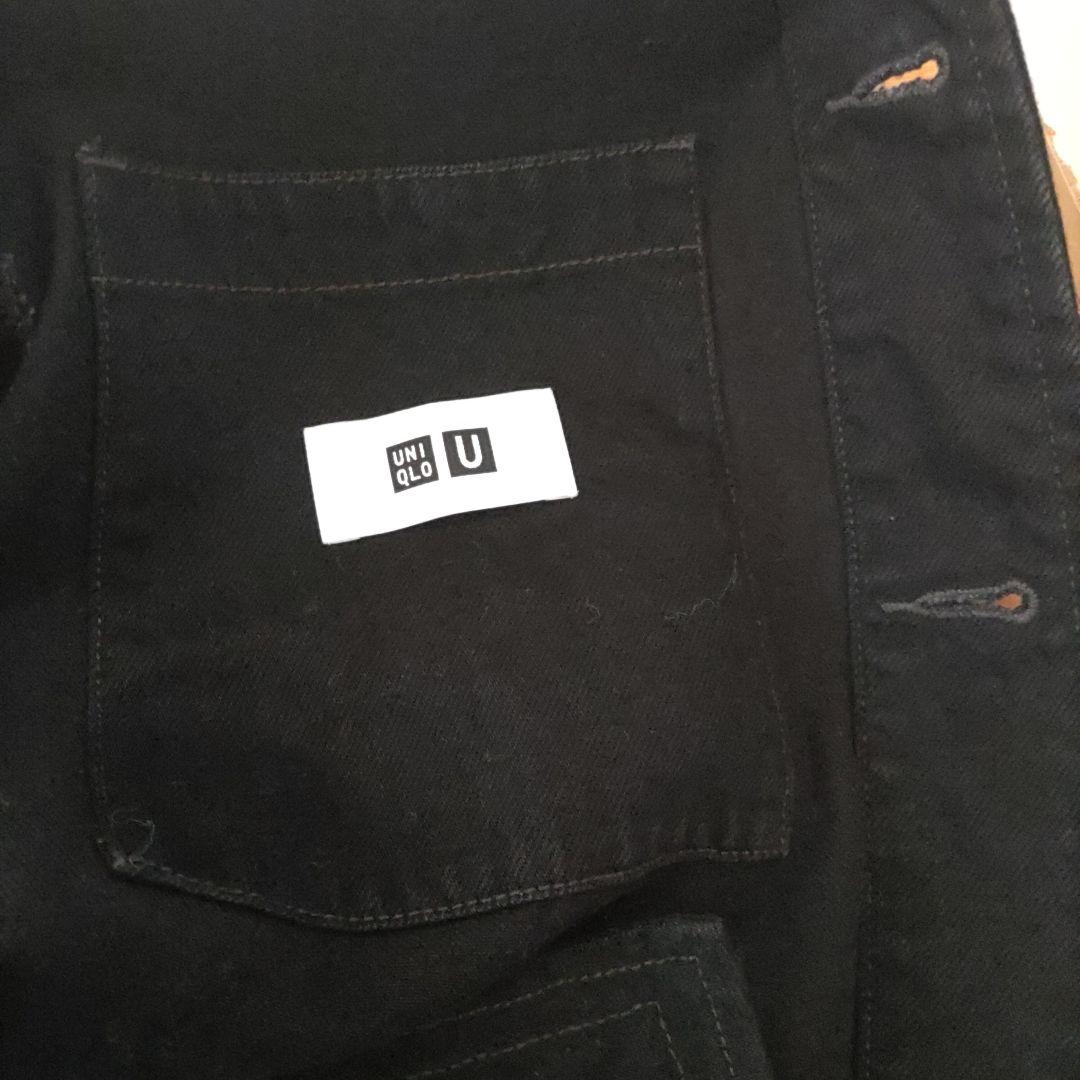 ユニクロUオーバーサイズカラーデニムジャケット黒Ｓ