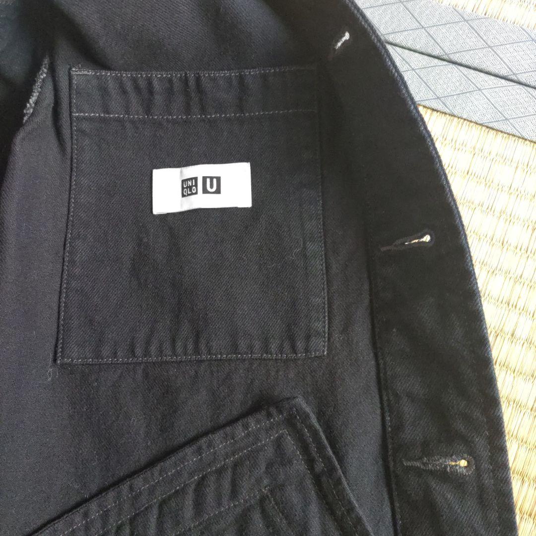 ユニクロUオーバーサイズカラーデニムジャケット黒Ｓ