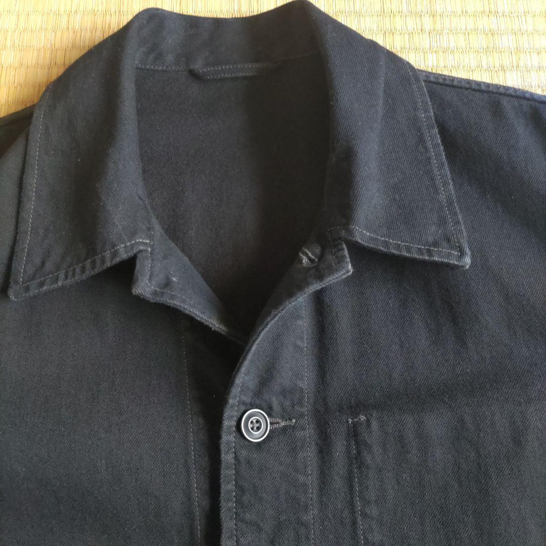 ユニクロUオーバーサイズカラーデニムジャケット黒Ｓ