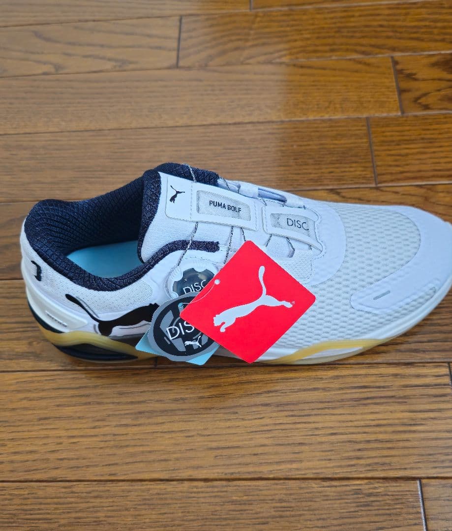 PUMA ゴルフシューズ ホワイト/ネイビー
