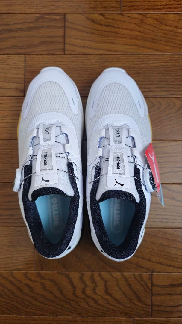 PUMA ゴルフシューズ ホワイト/ネイビー