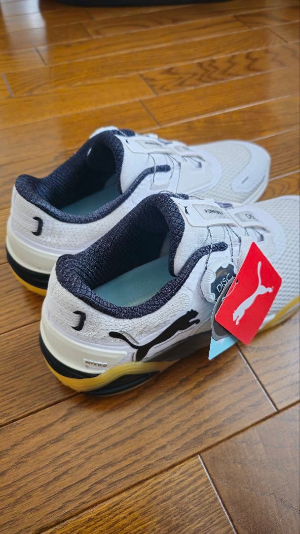 PUMA ゴルフシューズ ホワイト/ネイビー