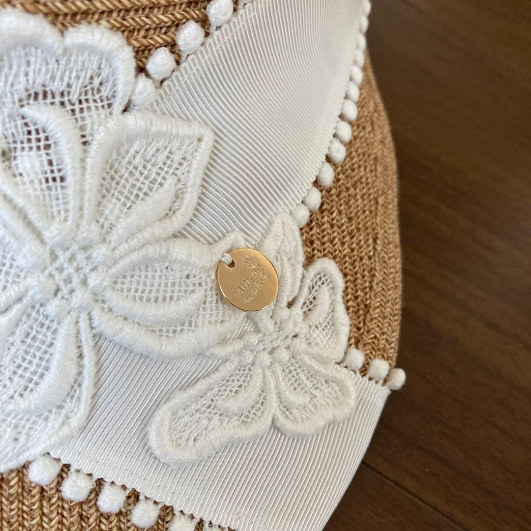 Athena New York IVORY フラワーレースキャップ