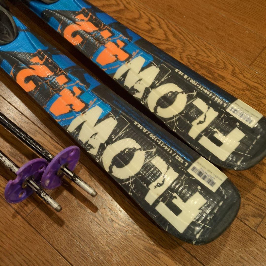 elan 152cm スキー板 FLOW 4.2 ストック付