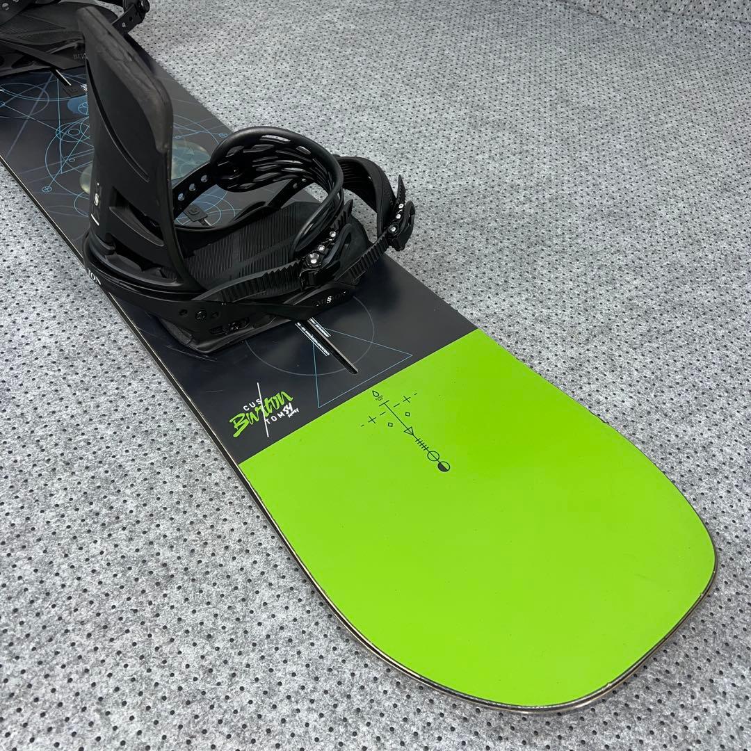 数回使用 154cm BURTON CUSTOM FV×MISSION Sサイズ