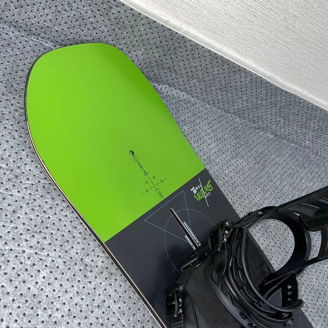 数回使用 154cm BURTON CUSTOM FV×MISSION Sサイズ