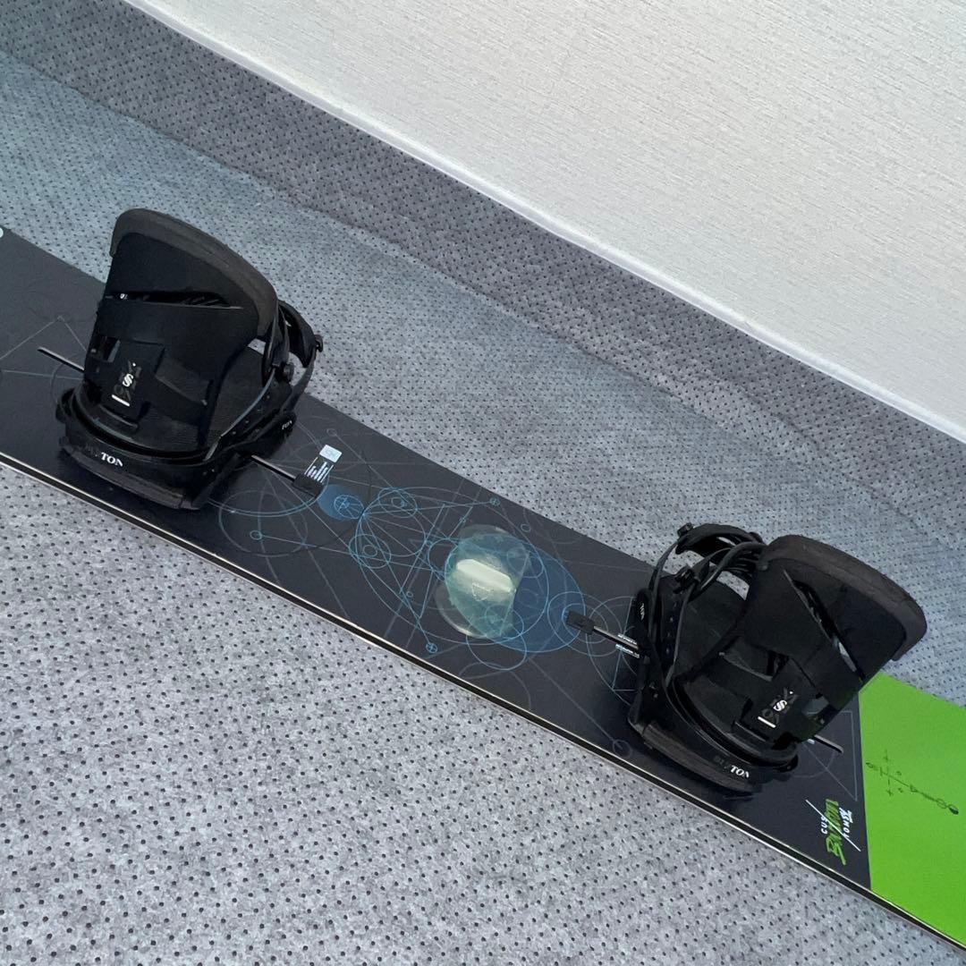 数回使用 154cm BURTON CUSTOM FV×MISSION Sサイズ